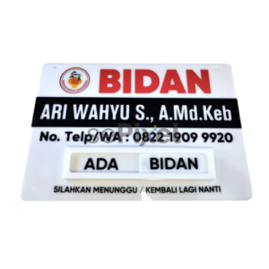 Akrilik Papan Bidan